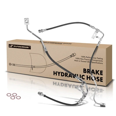 2 Pcs Front Brake Hydraulic Hose