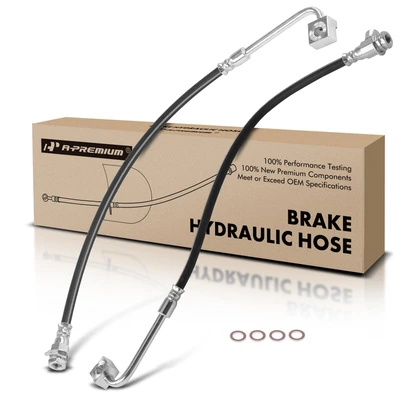 2 Pcs Front Brake Hydraulic Hose