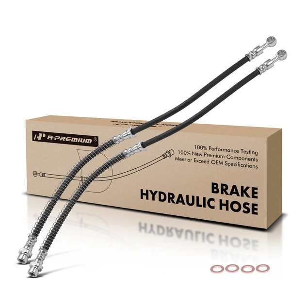 2 Pcs Front Brake Hydraulic Hose for Chrysler Sebring Dodge Avenger Mitsubishi