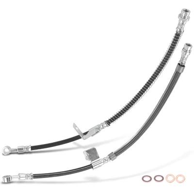 2 Pcs Front Brake Hydraulic Hose