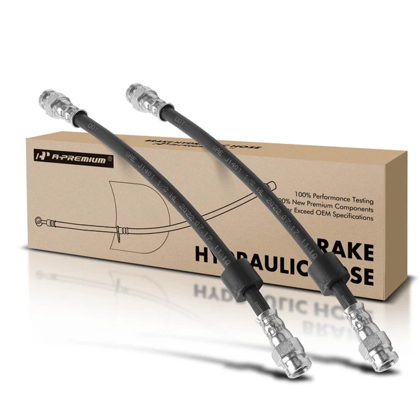 2 Pcs Rear Brake Hydraulic Hose for 1991-2003 Ford Escort