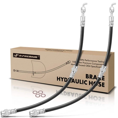 2 Pcs Front Brake Hydraulic Hose