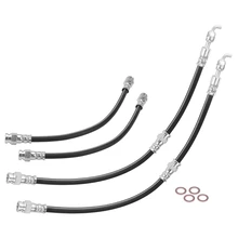 4 Pcs Front & Rear Brake Hydraulic Hose