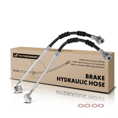 2 Pcs Front Brake Hydraulic Hose