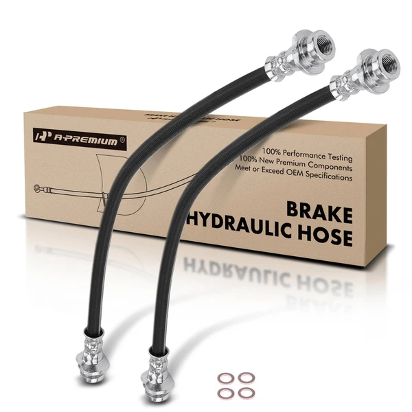 2 Pcs Rear Brake Hydraulic Hose for 1995-1999 Nissan Sentra