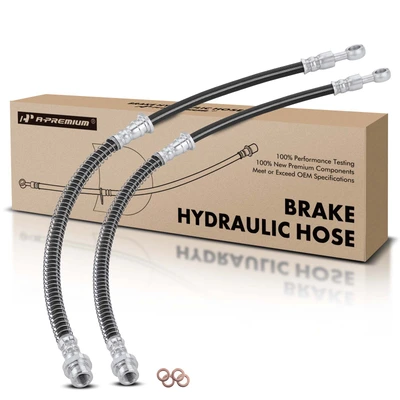 2 Pcs Front Brake Hydraulic Hose