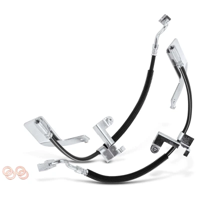 2 Pcs Rear Brake Hydraulic Hose