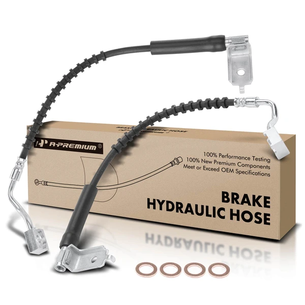 2 Pcs Front Brake Hydraulic Hose for Ford Ranger Mazda B4000 B3000 RWD