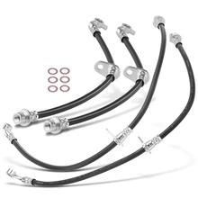 4 Pcs Front & Rear Brake Hydraulic Hose