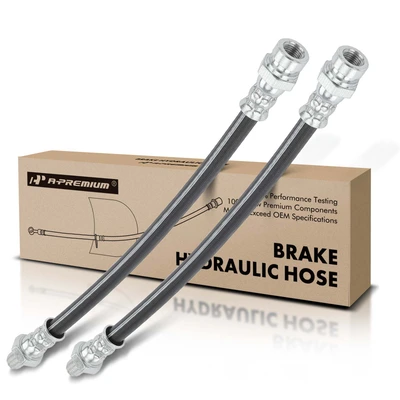 2 Pcs Rear Outer Brake Hydraulic Hose