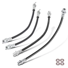 4 Pcs Rear Inner & Outer Brake Hydraulic Hose
