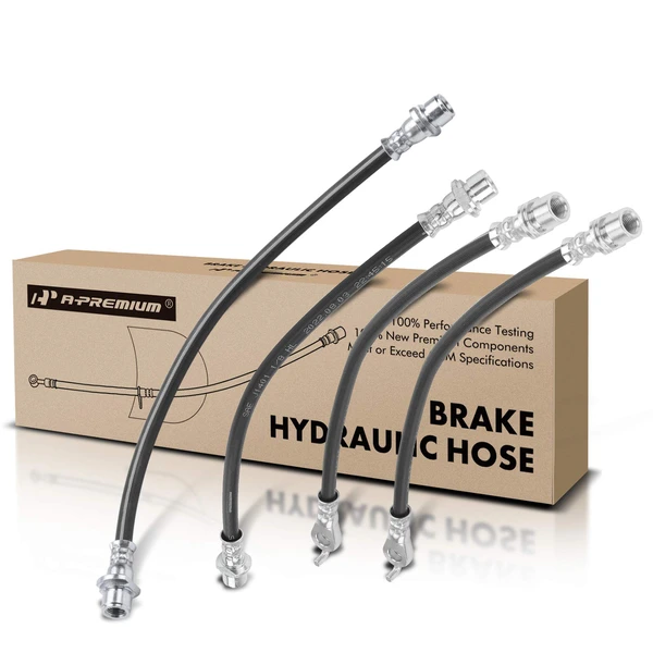 4 Pcs Rear Inner & Outer Brake Hydraulic Hose for Toyota Land Cruiser Lexus 2013-2018