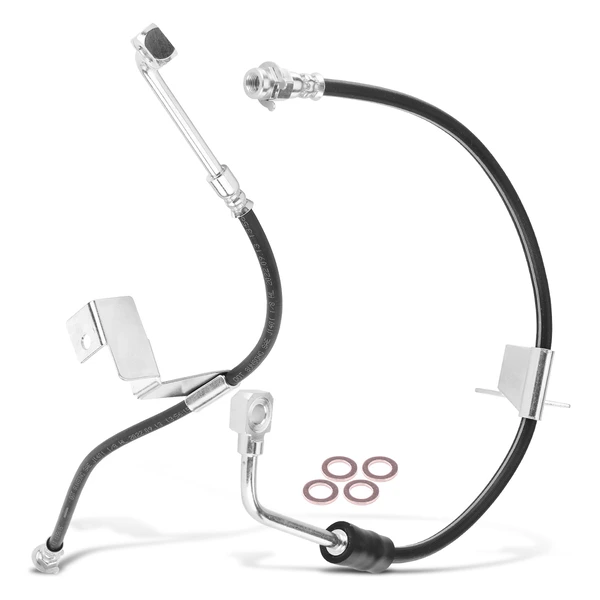 2 Pcs Front Brake Hydraulic Hose for Chevrolet GMC K3500 1993-1995