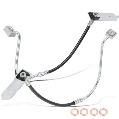 2 Pcs Rear Brake Hydraulic Hose