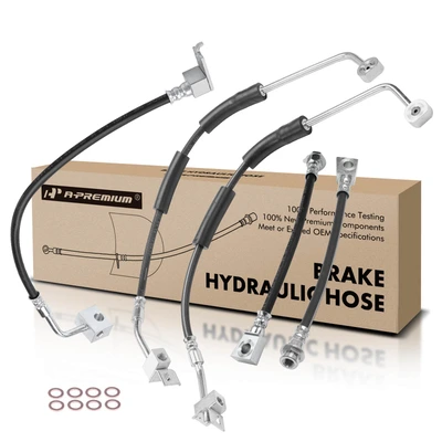 5 Pcs Front & Rear Brake Hydraulic Hose