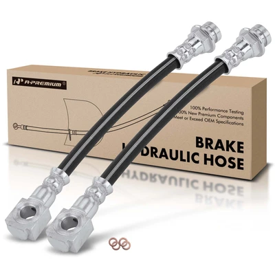 2 Pcs Rear Outer Brake Hydraulic Hose