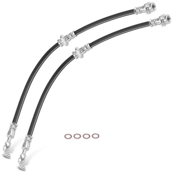 2 Pcs Front Brake Hydraulic Hose for 1988-1995 Isuzu Pickup