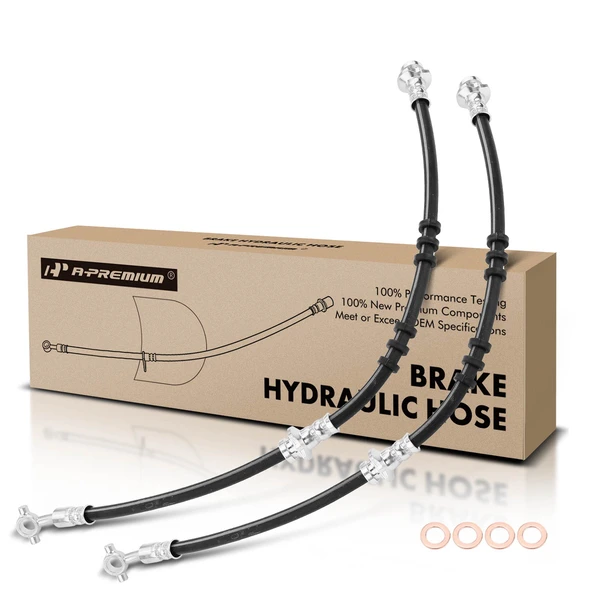 2 Pcs Front Brake Hydraulic Hose for 1996-2000 INFINITI I30