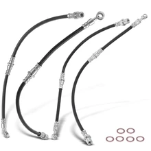 4 Pcs Front & Rear Brake Hydraulic Hose for 1993-2001 Subaru Impreza