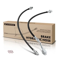 2 Pcs Rear Right Inner & Outer Brake Hydraulic Hose for 2010 GMC Sierra 2500 HD