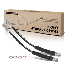 2 Pcs Front Brake Hydraulic Hose for 1999-2003 Saab 9-3