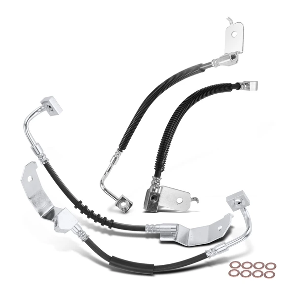 4 Pcs Front & Rear Brake Hydraulic Hose for Ford Crown Victoria Mercury Grand Marquis