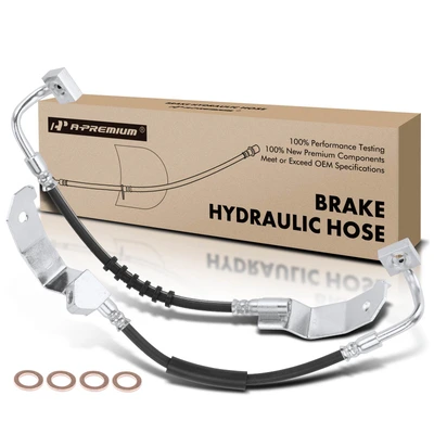 2 Pcs Front Brake Hydraulic Hose