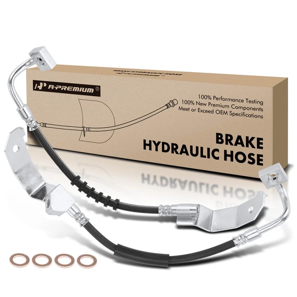 2 Pcs Front Brake Hydraulic Hose for Ford Crown Victoria Mercury 1998-2002