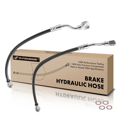2 Pcs Rear Brake Hydraulic Hose