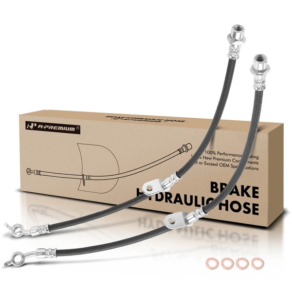 2 Pcs Front Brake Hydraulic Hose for Toyota Sienna 1998-2003 V6 3.0L