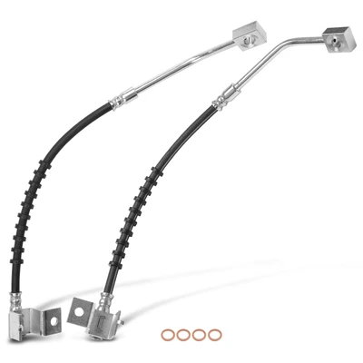 2 Pcs Front Brake Hydraulic Hose