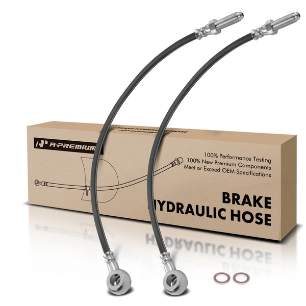 2 Pcs Front Brake Hydraulic Hose for 1988-1996 Isuzu FSR