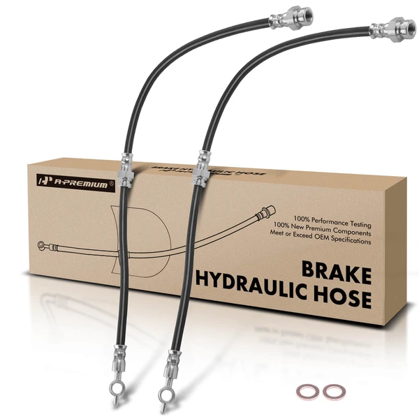 2 Pcs Front Brake Hydraulic Hose for Mazda MPV 1989-1998 L4 6L V6 3.0L RWD