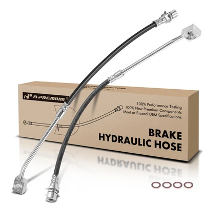 2 Pcs Front Brake Hydraulic Hose