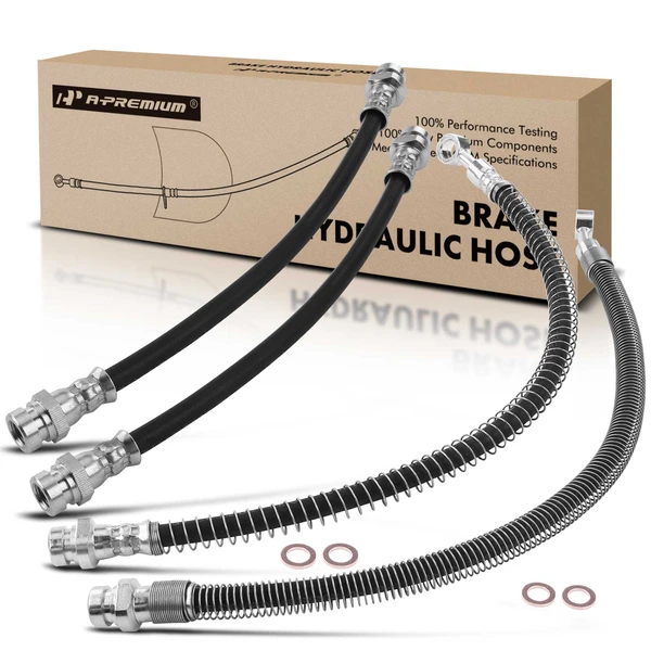 4 Pcs Front & Rear Brake Hydraulic Hose for 1994-1998 Hyundai Sonata