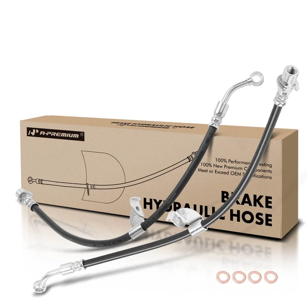 2 Pcs Rear Brake Hydraulic Hose for 2008-2010 Saturn Vue