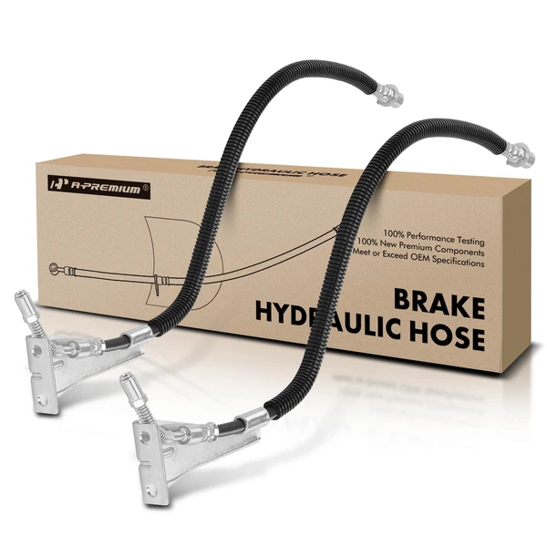 2 Pcs Rear Brake Hydraulic Hose for 1997-2002 Chevrolet T6500