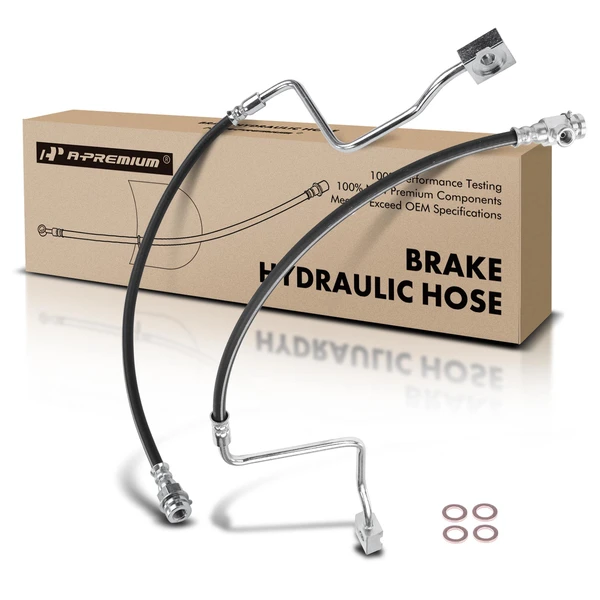 2 Pcs Front Brake Hydraulic Hose for Ford F Super Duty 1995-1997 F59