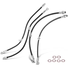4 Pcs Front & Rear Brake Hydraulic Hose for 2003-2005 Subaru Forester