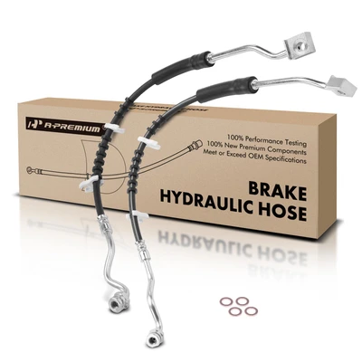 2 Pcs Front Brake Hydraulic Hose