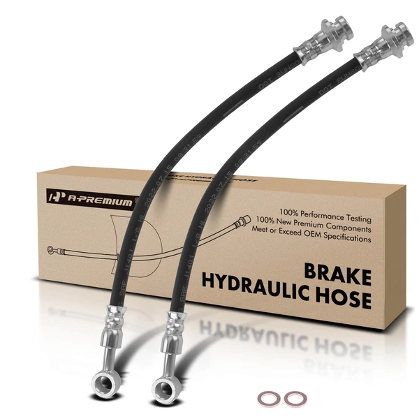 2 Pcs Rear Brake Hydraulic Hose for INFINITI Q45 1996-2001 J30 1993-1997