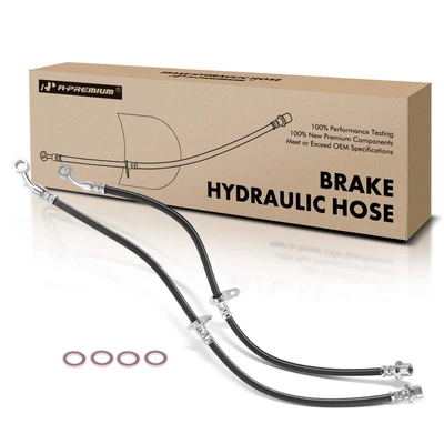 2 Pcs Front Brake Hydraulic Hose