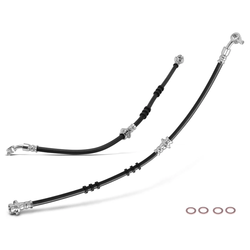 2 Pcs Front Brake Hydraulic Hose for INFINITI I30 2001 I35 2002-2004 Nissan