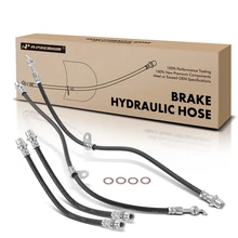 4 Pcs Front & Rear Brake Hydraulic Hose