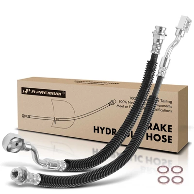 2 Pcs Rear Brake Hydraulic Hose