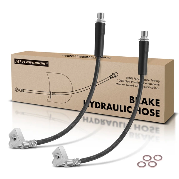 2 Pcs Front Brake Hydraulic Hose for 2007-2021 Dodge Charger