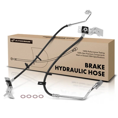 2 Pcs Front Brake Hydraulic Hose