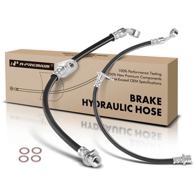 2 Pcs Rear Brake Hydraulic Hose