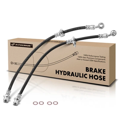 2 Pcs Rear Brake Hydraulic Hose