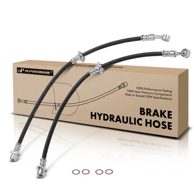 2 Pcs Rear Brake Hydraulic Hose